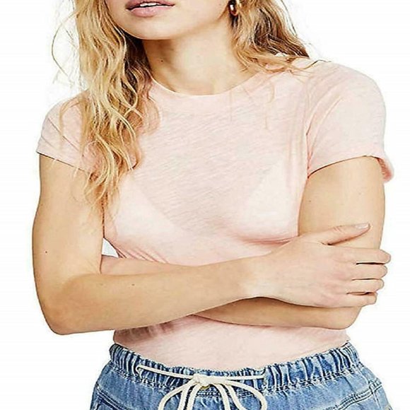 Sky Crewneck T-Shirt Ballet Pink  - Size Large - Picture 1 of 1